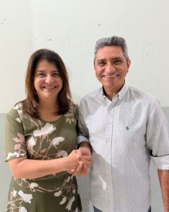 Carla Dickson fortalece base política em Parnamirim com apoio de Salatiel de Souza