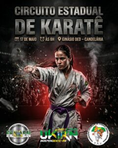 Circuito estadual de karatê acontece em maio no Ginásio do DED